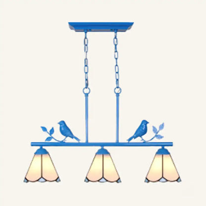 Tiffany style stained glass bird pendant light kitchen ceiling light