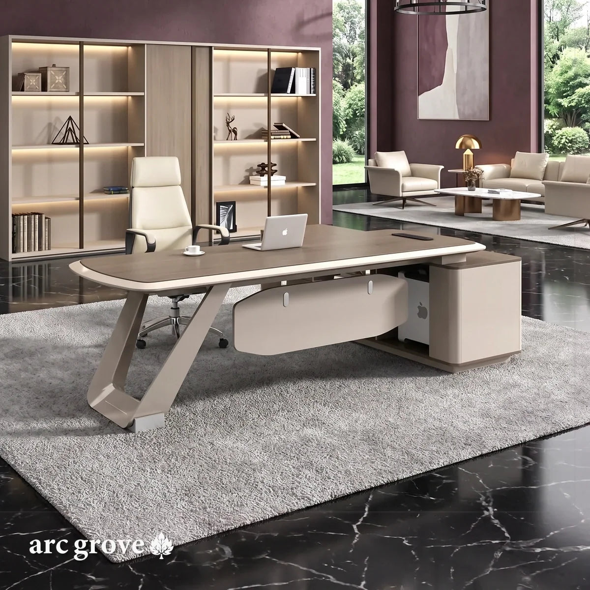 Tiller · Modern Executive L-Shaped Desk