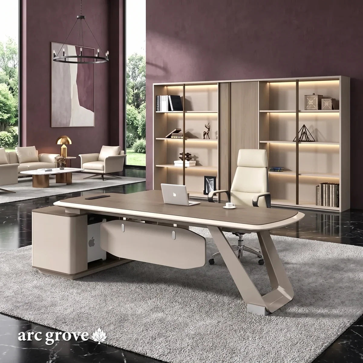 Tiller · Modern Executive L-Shaped Desk
