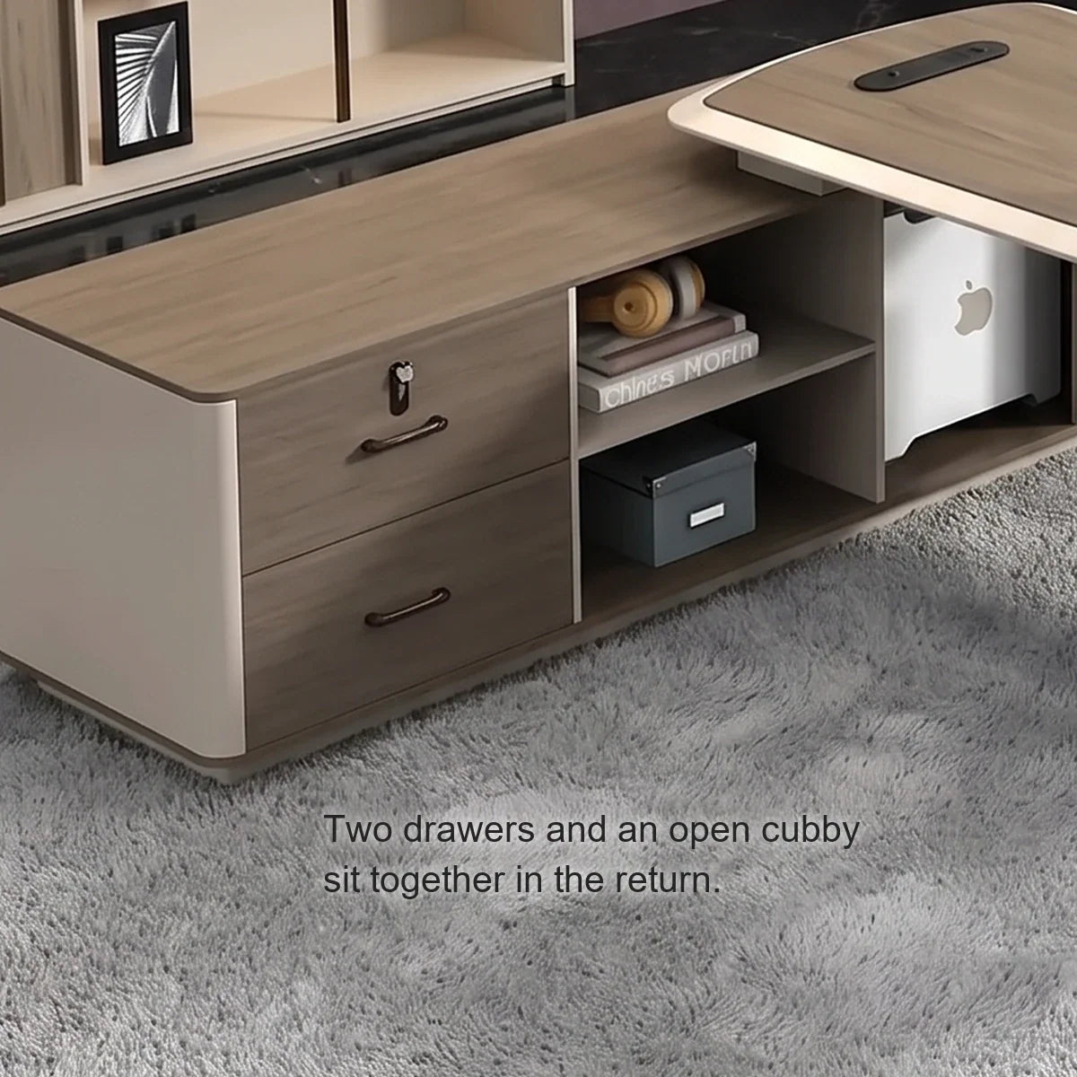 Tiller · Modern Executive L-Shaped Desk
