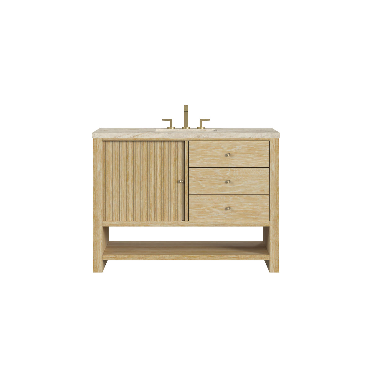 James Martin Marigot 48" Single Bathroom Vanity, Sunwashed Oak