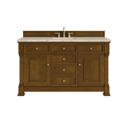 James Martin Brookfield 60" Single Bathroom Vanity, Honey Oak