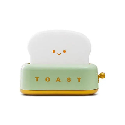 Toaster shaped pastel green maker night light bedroom usb lamp