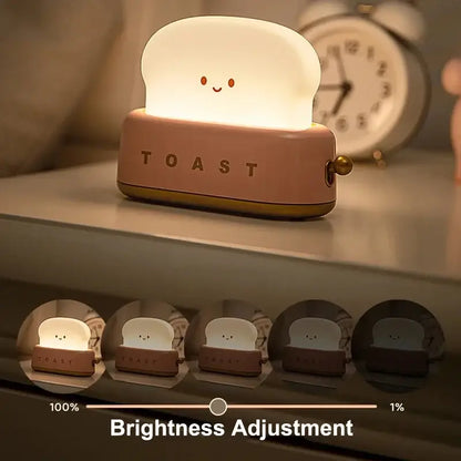 Toaster shaped pastel green maker night light bedroom usb lamp