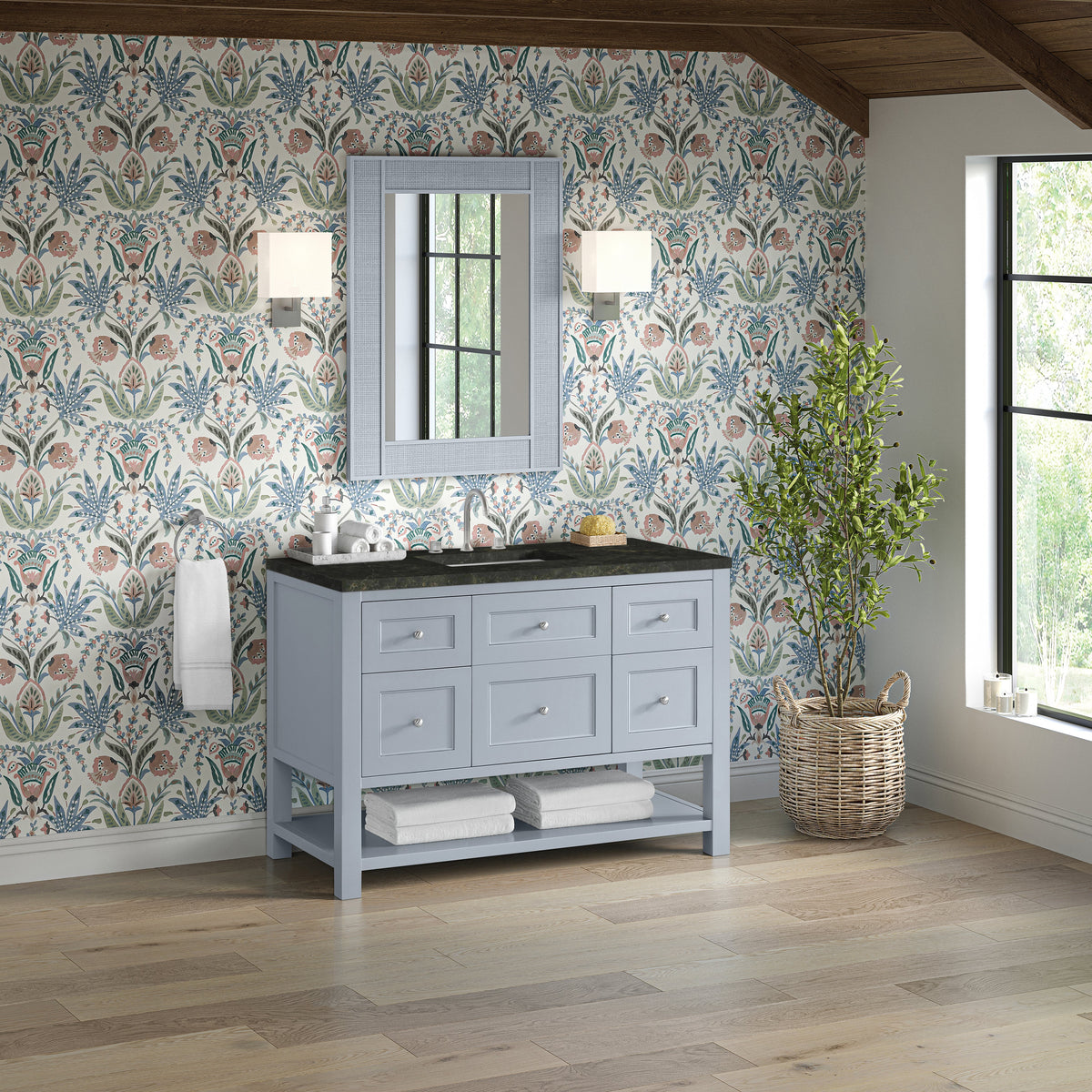 James Martin Breckenridge 48" Single Bathroom Vanity, Serenity Blue