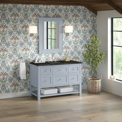 James Martin Breckenridge 48" Single Bathroom Vanity, Serenity Blue