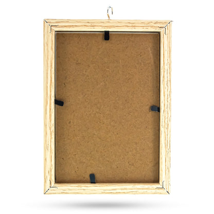 Black House-Shaped Hanging Photo Picture Frame and Metal Ornament Stand 8.7 Inches