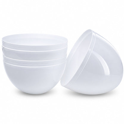 Set of 2 White Large  Jumbo  Giant Fillable Plastic Easter Eggs 10 Inches