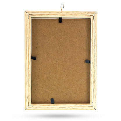 Black House-Shaped Hanging Photo Picture Frame and Metal Ornament Stand 8.7 Inches