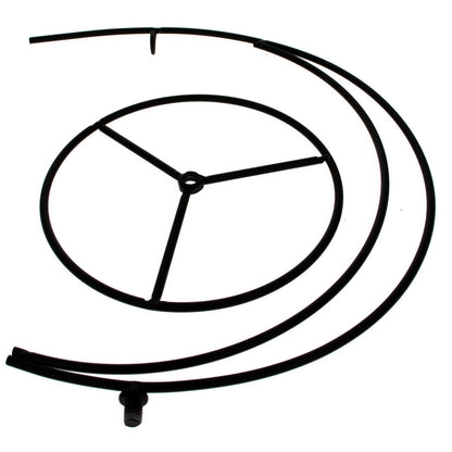 Double Curve Crescent Black Metal Ornament Display Stand 9.25 Inches