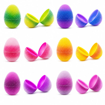 Set of 24 Glittered Jelly Fruit Marmalade Plastic Easter Eggs, 2.25 Inches Each