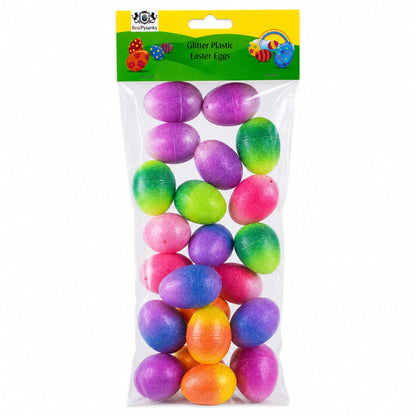 Set of 24 Glittered Jelly Fruit Marmalade Plastic Easter Eggs, 2.25 Inches Each