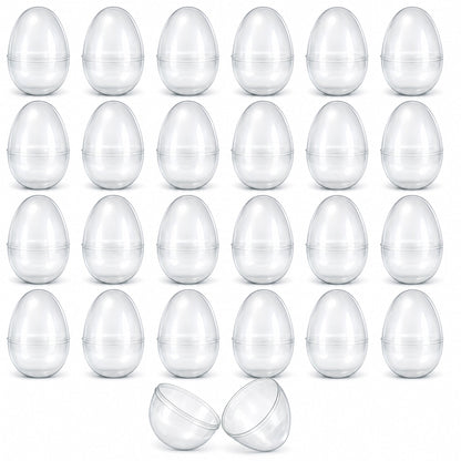 Set of 24 Glow in the Dark Easter Eggs Fillable Plastic Eggs for Nighttime Egg Hunt Fun 2.25 Inches