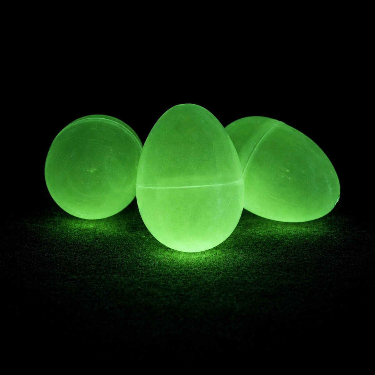 Set of 24 Glow in the Dark Easter Eggs Fillable Plastic Eggs for Nighttime Egg Hunt Fun 2.25 Inches