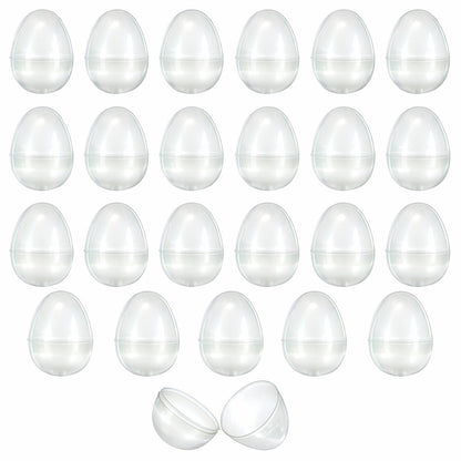 Set of 24 Large Glow in the Dark Easter Eggs Fillable Plastic Eggs for Night Egg Hunt 3.15 Inches
