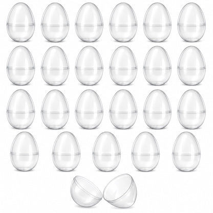 Set of 24 Large Glow in the Dark Easter Eggs Fillable Plastic Eggs for Night Egg Hunt 3.15 Inches