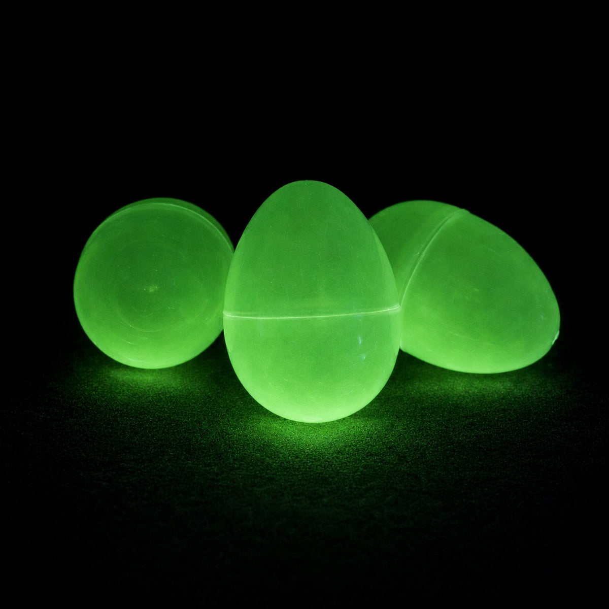 Set of 24 Large Glow in the Dark Easter Eggs Fillable Plastic Eggs for Night Egg Hunt 3.15 Inches