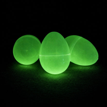 Set of 24 Large Glow in the Dark Easter Eggs Fillable Plastic Eggs for Night Egg Hunt 3.15 Inches