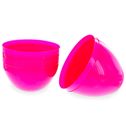 Set of 2 Pink Jumbo Plastic Easter Eggs Giant Fillable Large Size 10 Inches