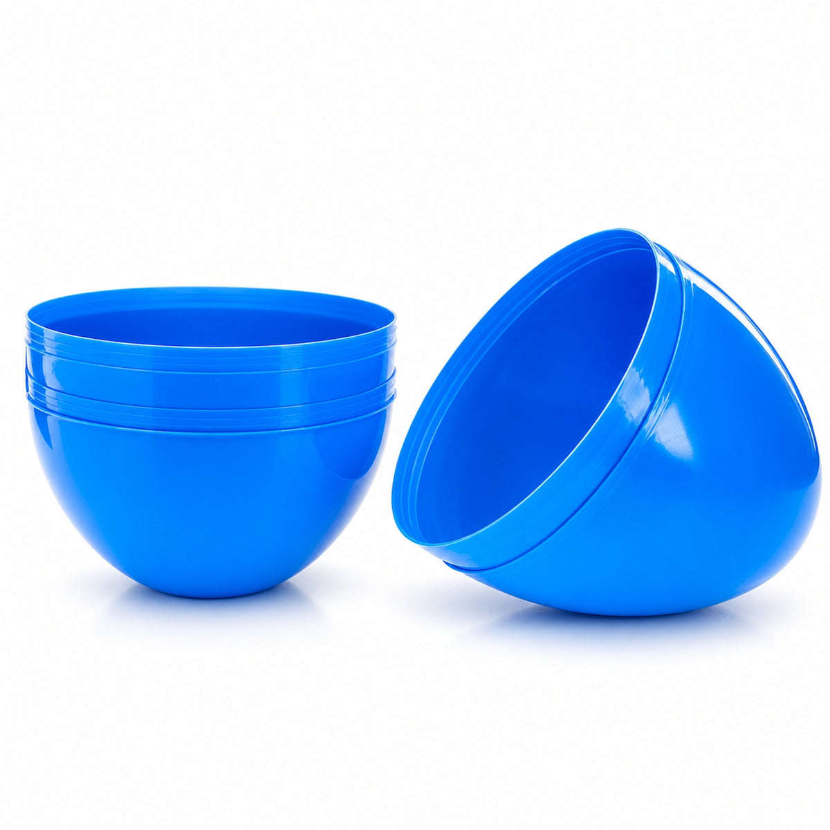 Set of 2 Blue Giant Jumbo Large Size Fillable Plastic Easter Eggs 10 Inches