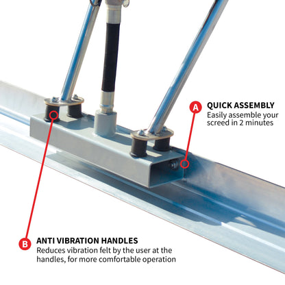 Tomahawk Power Screed Single Aluminum Blade Bundle (Choose 4ft, 6ft, 8ft, 10ft, 12ft, 14ft)