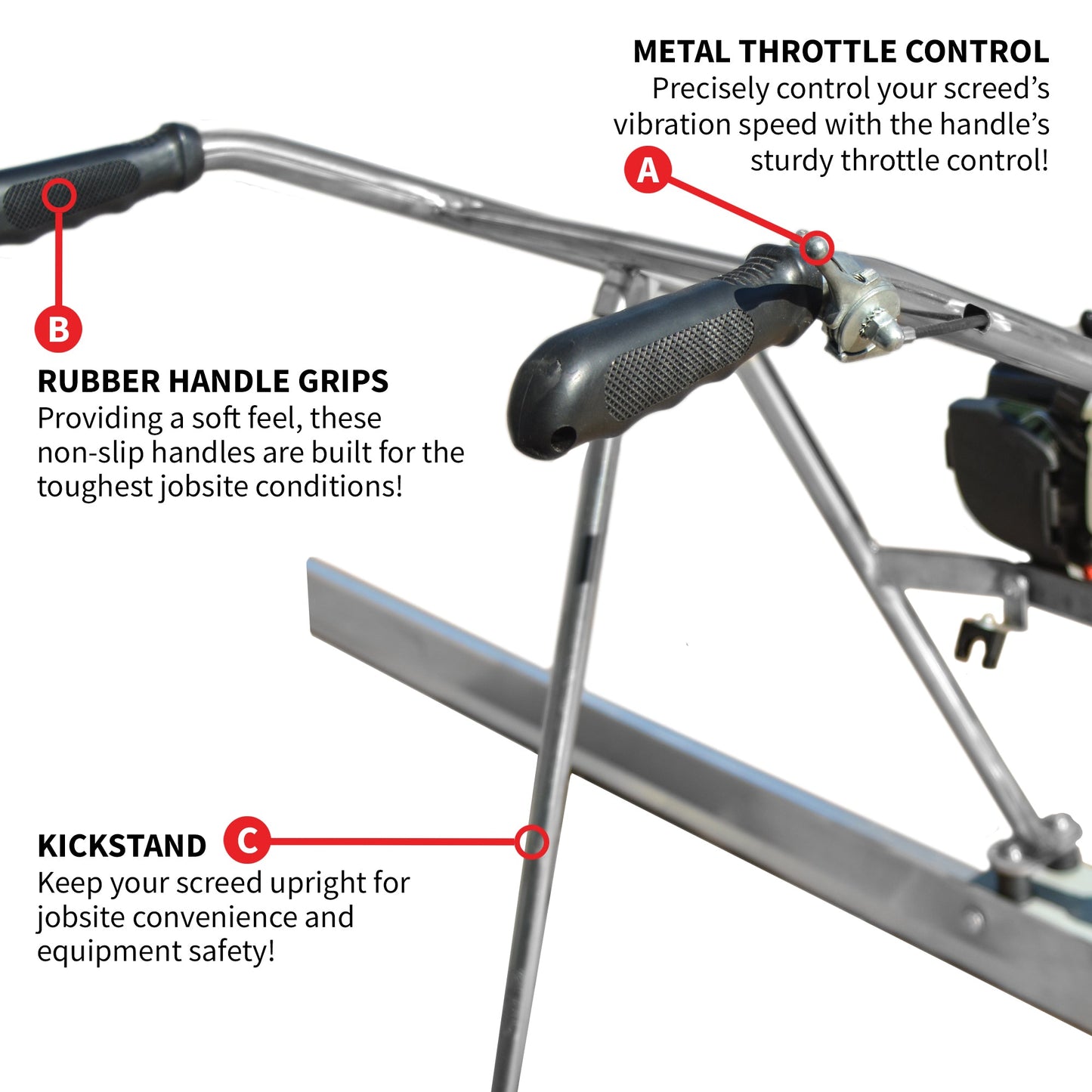 Tomahawk Concrete Power Screed Dual Aluminum Blade Bundle (Choose 2 Boards)