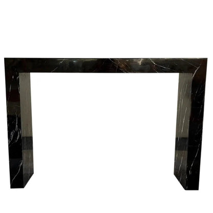 Black Marble Rectangular Console - Polished 40 Wide 12 Deep 30