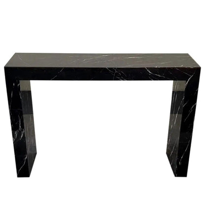 Black Marble Rectangular Console - Polished 40 Wide 12 Deep 30