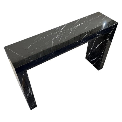 Black Marble Rectangular Console - Polished 40 Wide 12 Deep 30