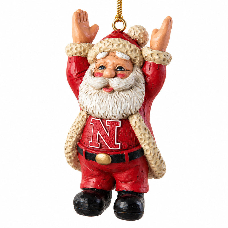 Touchdown Husker Santa Ornament | Bert Anderson Collection