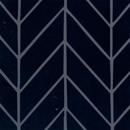 Obsidian Crackled Chevron Ceramic Tiles 2x6