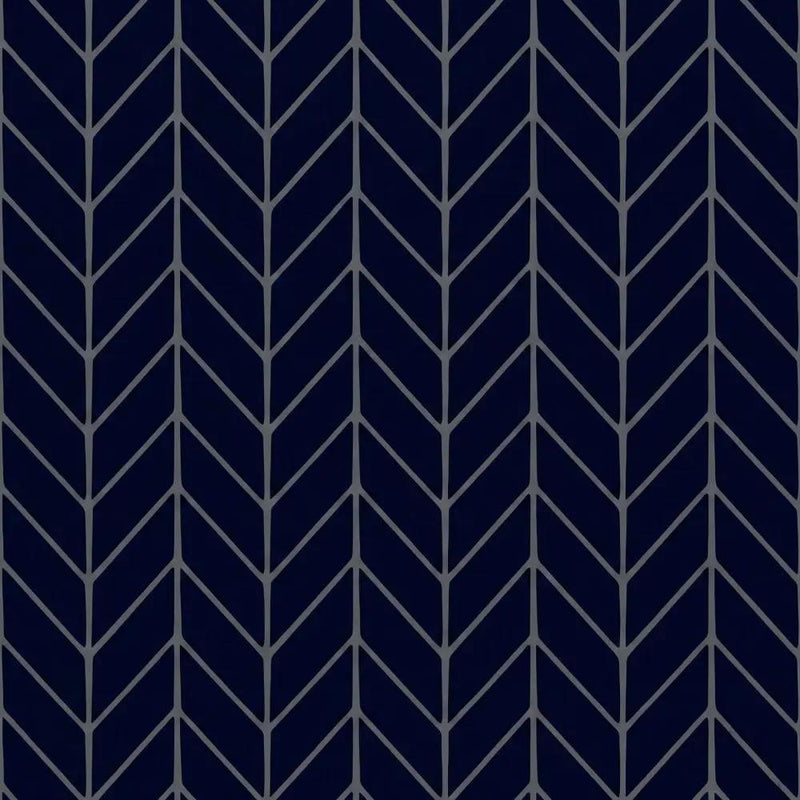 Obsidian Crackled Chevron Ceramic Tiles 2x6