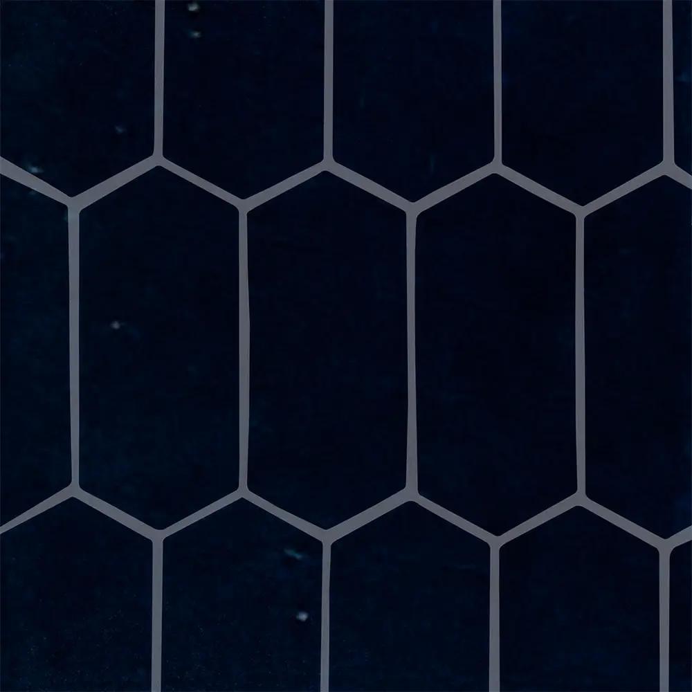 Obsidian Crackled Picket Ceramic Accent Tiles 3x6