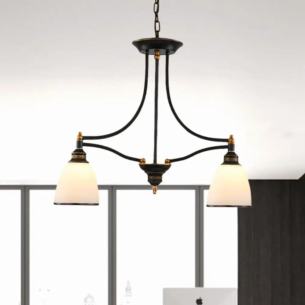 Traditional black & gold pendant light dining room 110v-120v