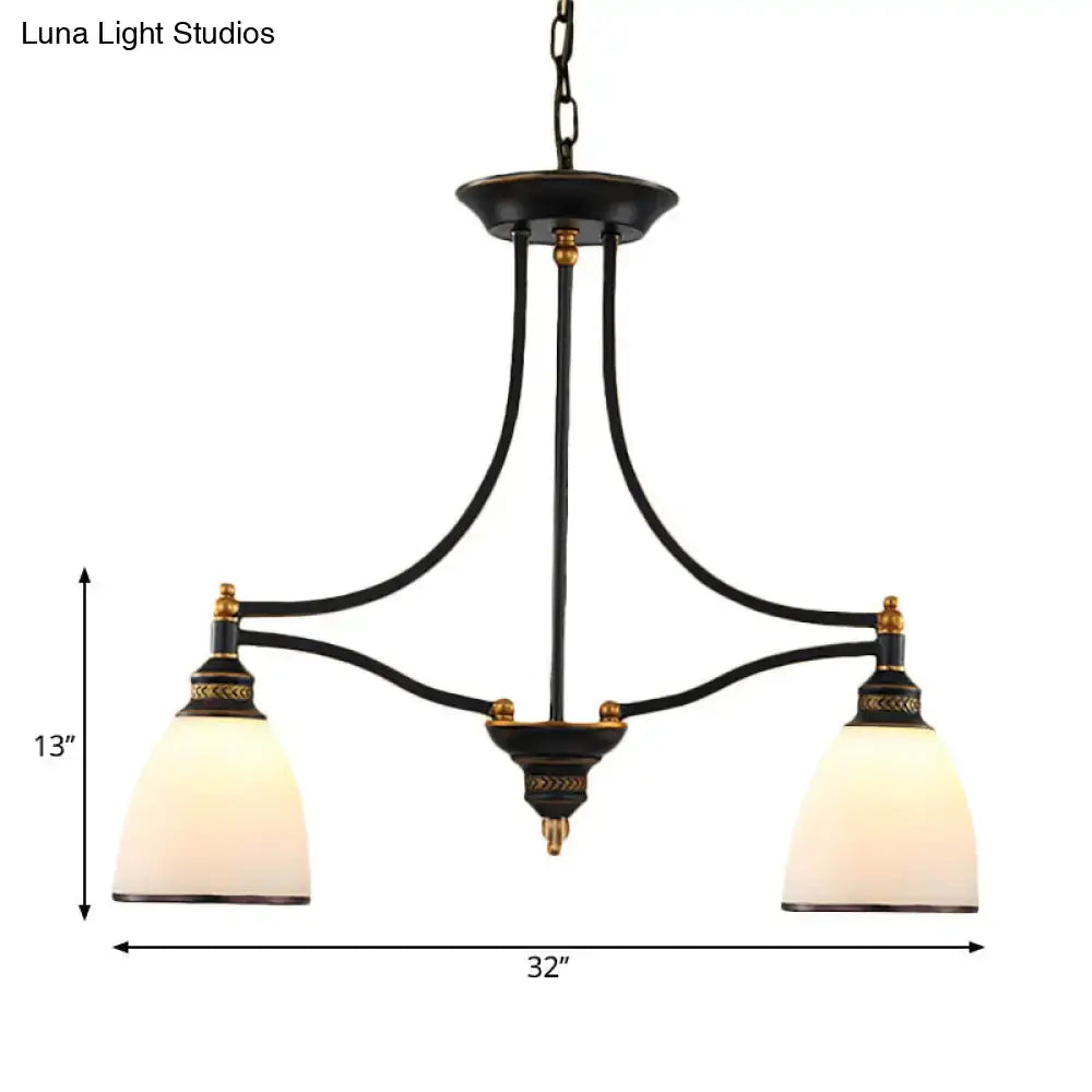 Traditional black & gold pendant light dining room 110v-120v