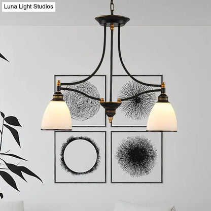 Traditional black & gold pendant light dining room 110v-120v