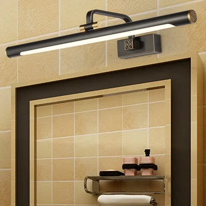Traditional black metal & gold vanity wall light – bathroom 110v-120v