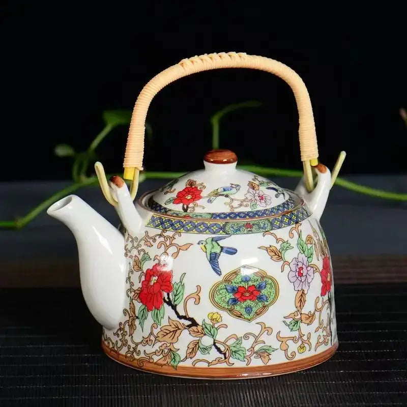 Traditional chinese white porcelain tea pot – dining room decor