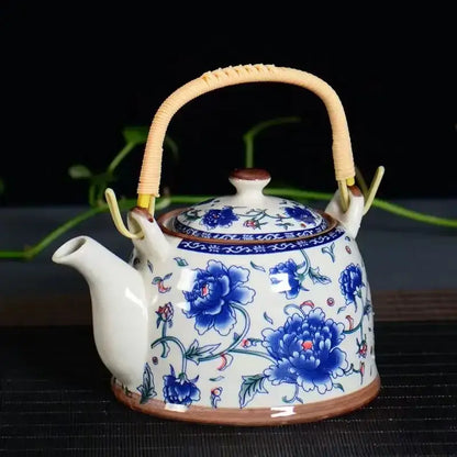 Traditional chinese white porcelain tea pot – dining room decor