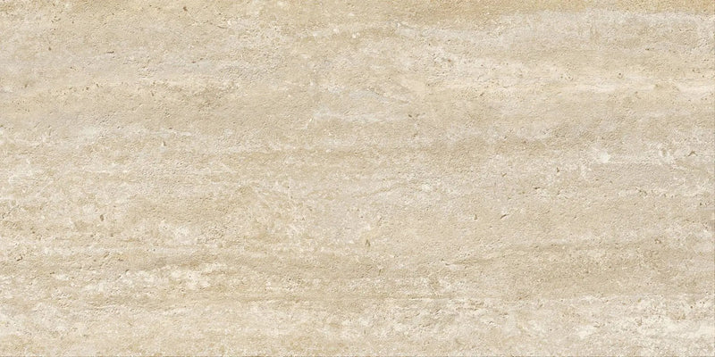 Trail Vein Cut Beige Travertine Look Porcelain Tiles 12x24