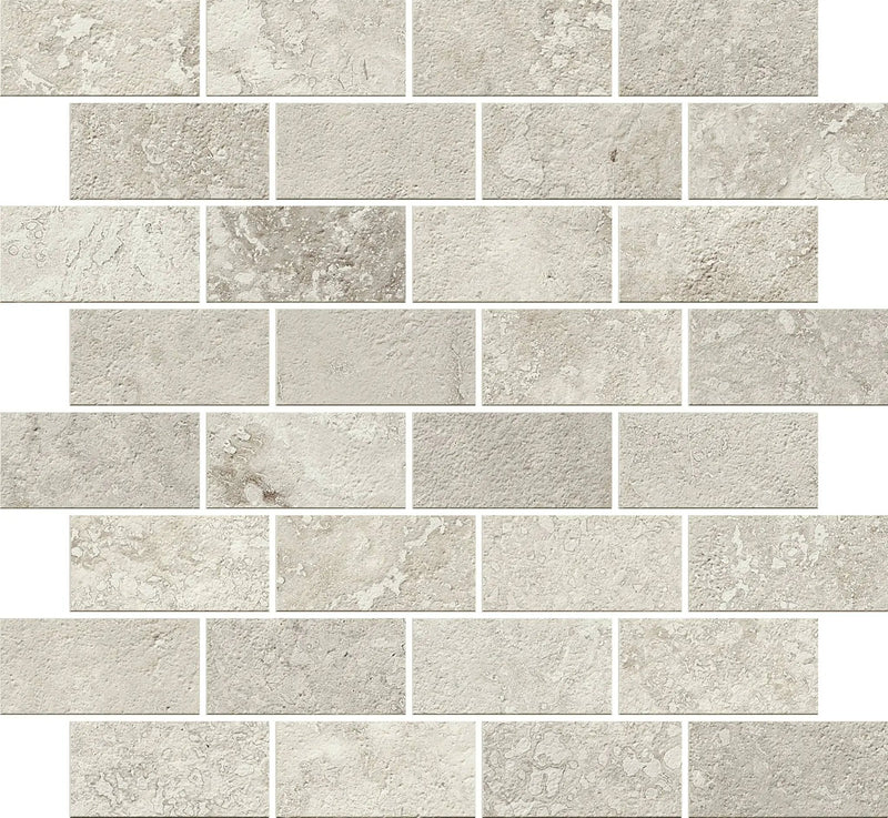 Trail Cross Cut Grey Bullnose Travertine Look Porcelain Moldings 3x24