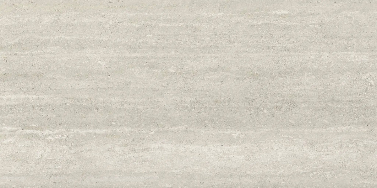 Trail Vein Cut Grey Travertine Look Porcelain Tiles 24x48