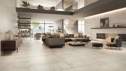 Trail Vein Cut Pearl Travertine Look Porcelain Tiles 12x24