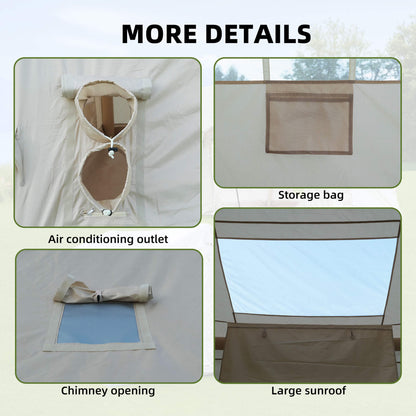 Trailora 4-Season Outdoor 4-6 People Inflatable Blow Up Camping Tent With Air Pump (SAK46821)