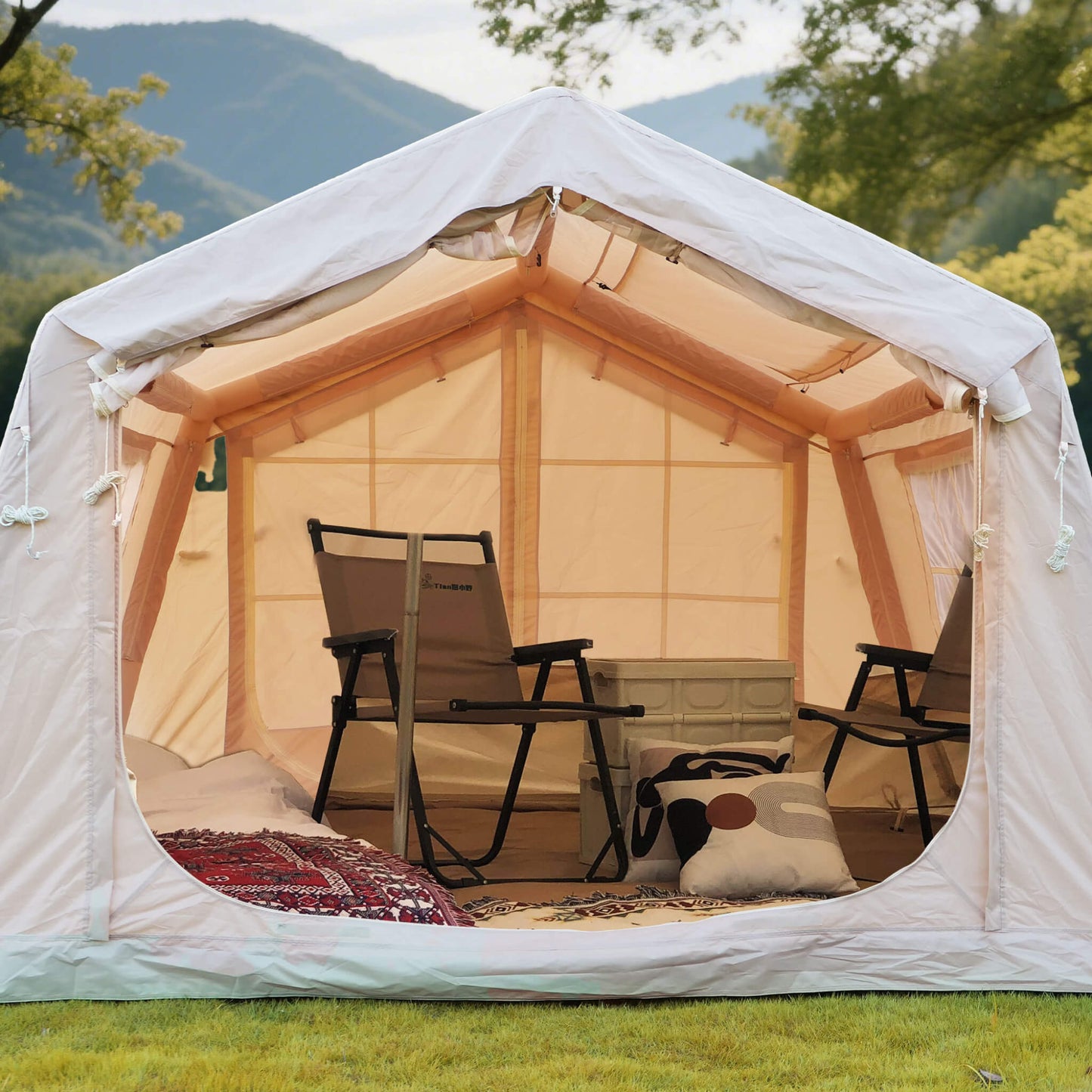 Trailora 4-Season Outdoor 4-6 People Inflatable Blow Up Camping Tent With Air Pump (SAK46821)