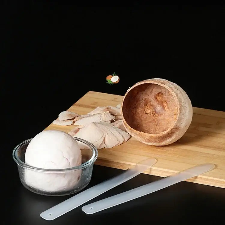 Translucent professional coconut opener tool for kitchen flesh extraction