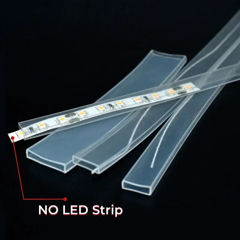 Translucent silicone tube strip light diffuser for living room lighting