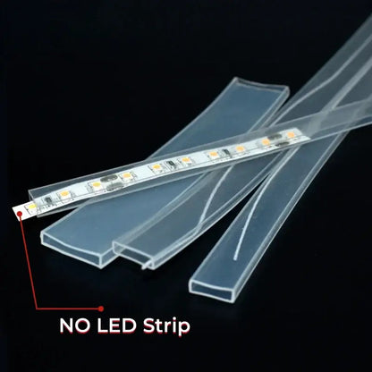 Translucent silicone tube strip light diffuser for living room lighting