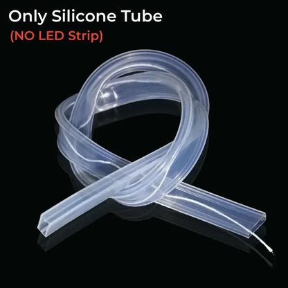 Translucent silicone tube strip light diffuser for living room lighting