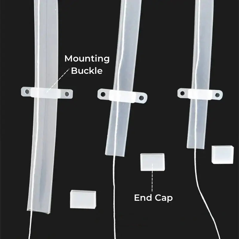 Translucent silicone tube strip light diffuser for living room lighting